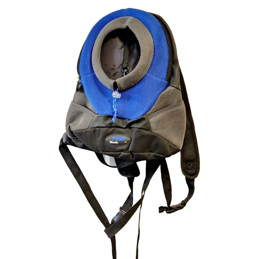 Wacky Paws Sporty Backpack Pet Carrier Small Dog Cat Travel Bag Hiking Mesh